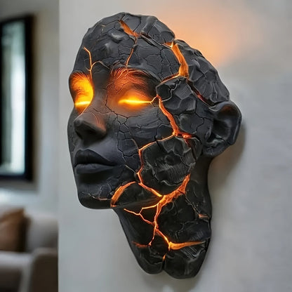3D Shattered Soul Wall Lamp for Entryways, Bedrooms and Living Spaces, with the Listed Configuration