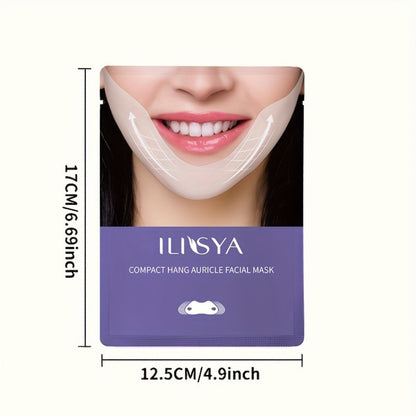 V-Line Face Mask 7 Pieces Hydrogel Chin Lifting & Jawline Contouring – Collagen, Hyaluronic Acid & Coffee Extract Firming Tightening