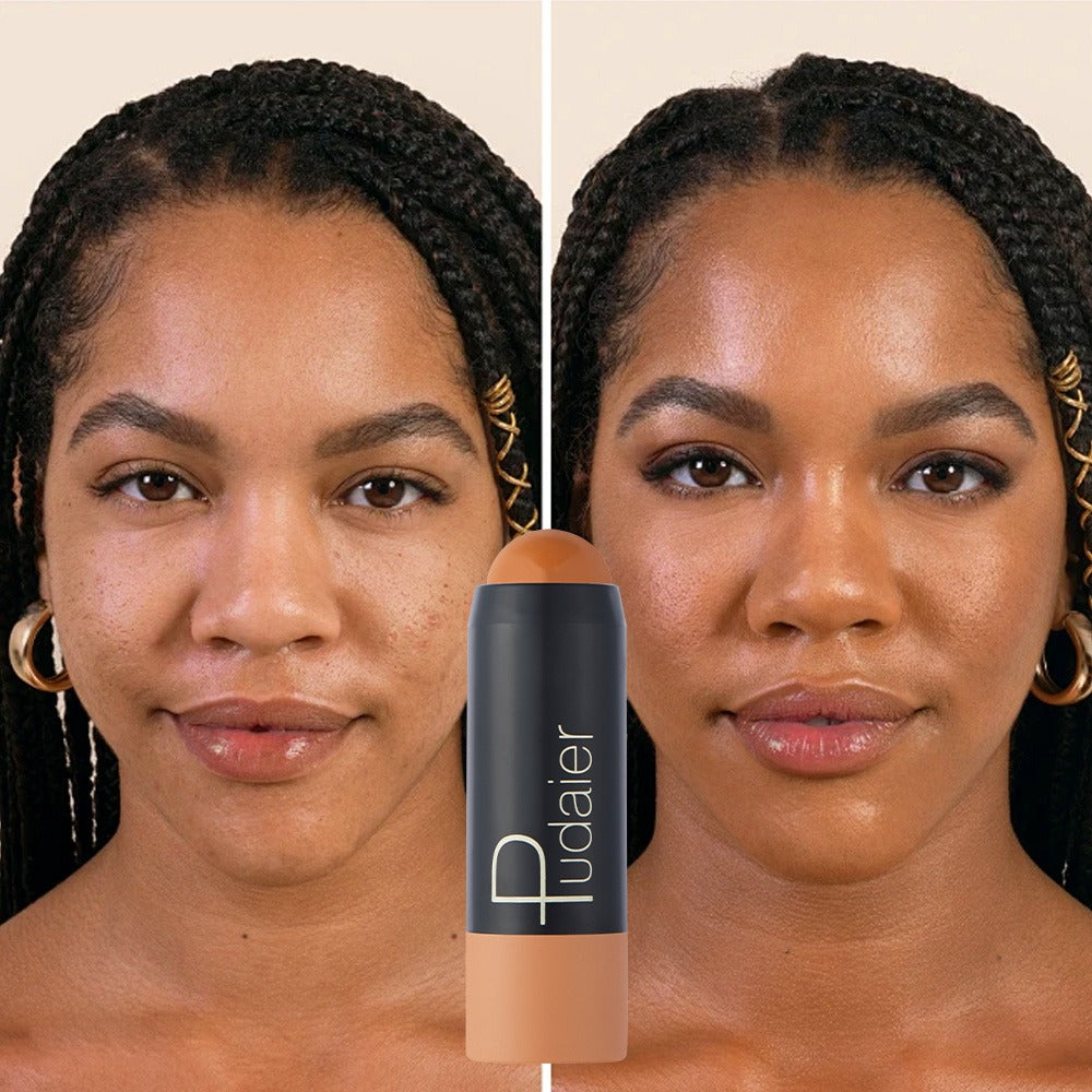 Waterproof Foundation & Concealer Stick Set 2pcs Full Coverage – Long-Lasting Sweat-Proof Buildable Formula