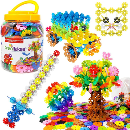 Brain Flakes Interlocking Disc Building Set 500 Pcs with the Listed Color, Size or Set Options for Everyday Use