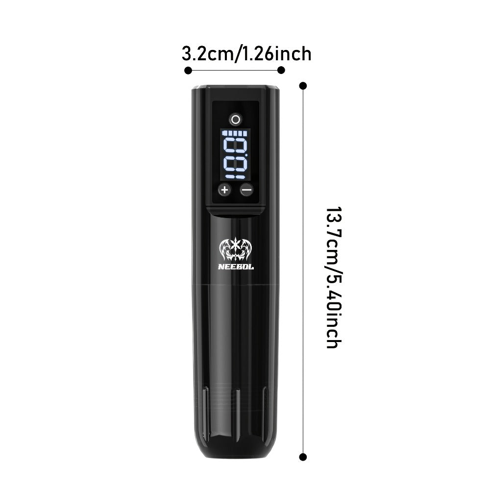 Wireless Rotary Tattoo Machine Neebol Cordless Pen, 6- Battery Life, Portable Design, Cartridge Compatible