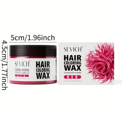 Instant Color Hair Wax 10 Shades – Temporary Hair Dye Wax Strong Hold Styling for Parties, Cosplay, Festivals & Halloween, Easy Wash Out