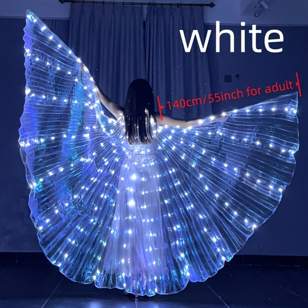 LED Feather Dance Costume Glowing Luminous with the Listed Color, Size or Set Options for Everyday Use