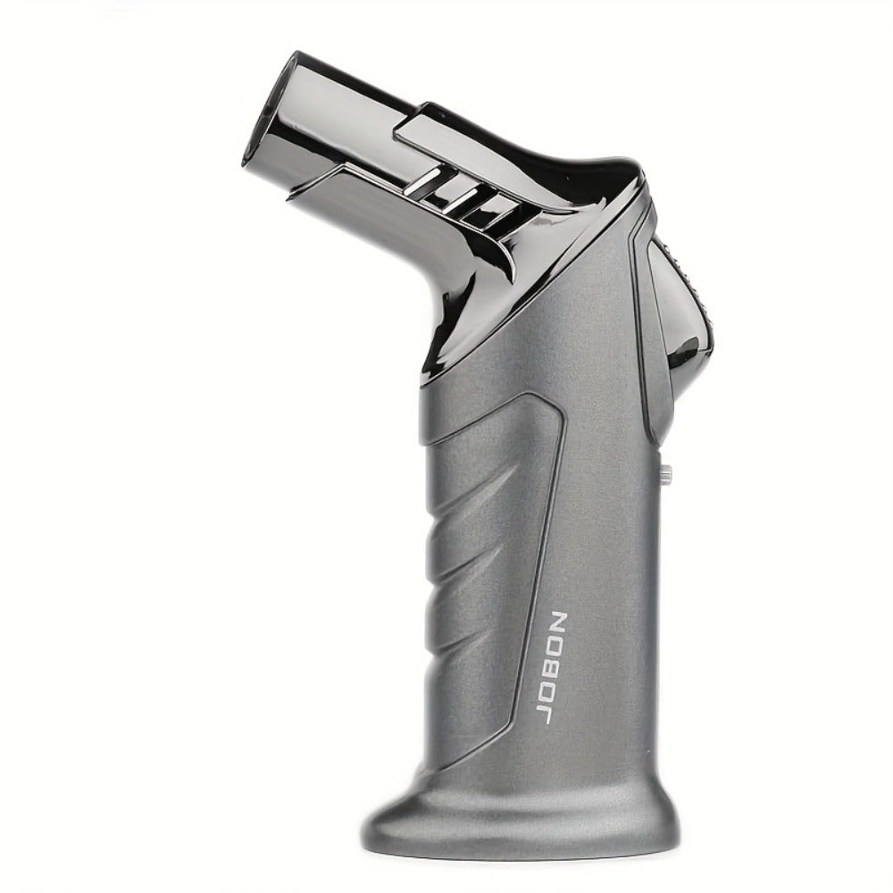 Butane Torch Lighter with Gift Box - Jobon Adjustable Flame Kitchen Torch, BBQ Camping Lighter for Men