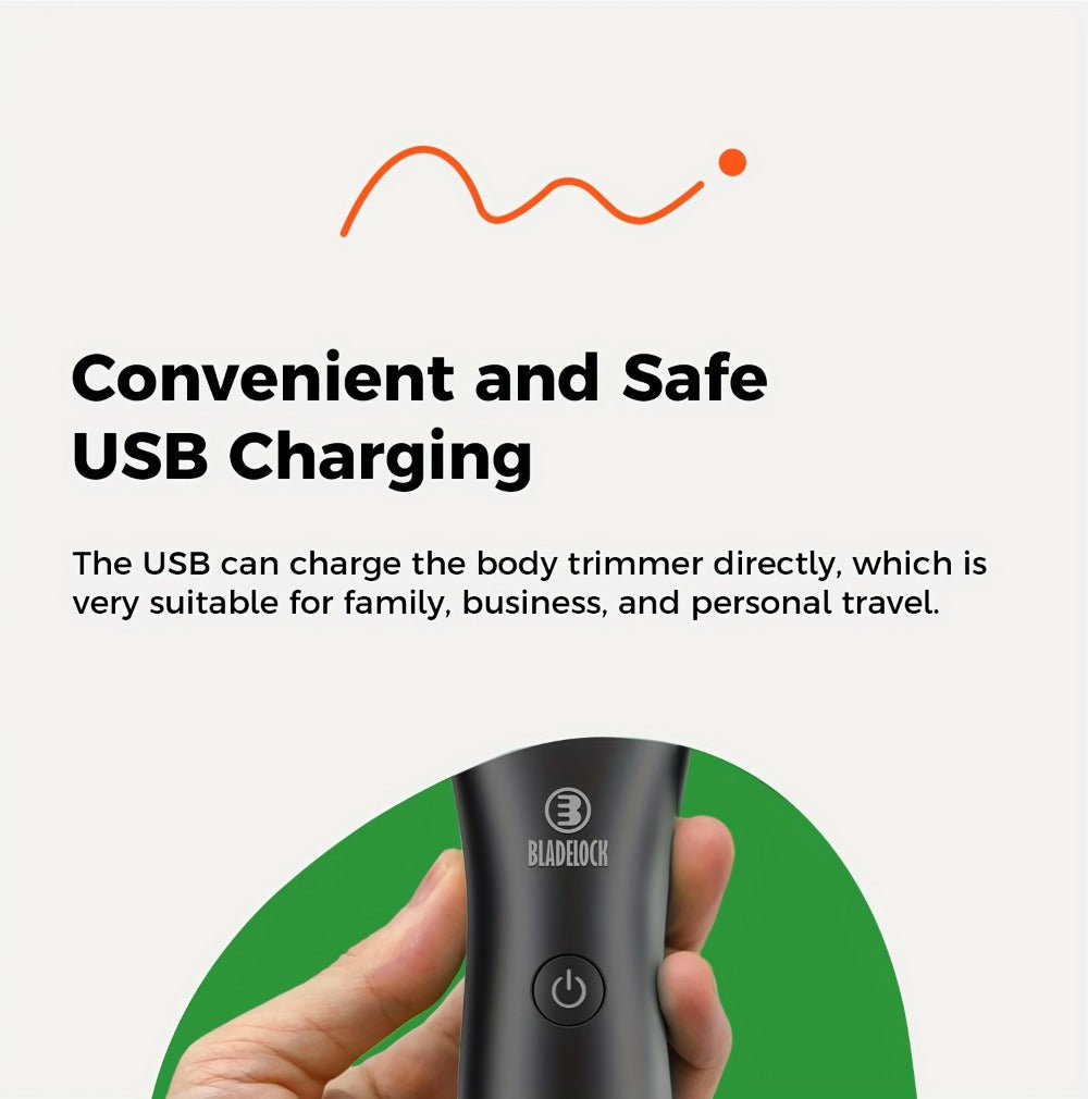 Manscaping Trimmer for Men IPX7 Waterproof Electric Groin & Ball Trimmer Ceramic Blades LCD Battery Display Replaceable Head