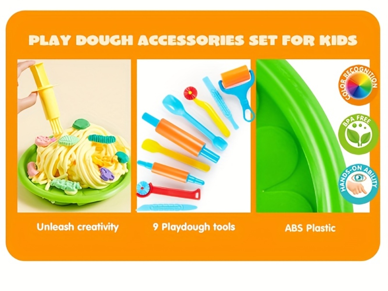 44-Piece Kids Clay Tools Set with Molds, Rolling Pins & Cutters, Dough Accessories for Toddlers & Preschoolers