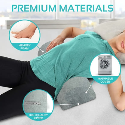 Memory Foam Lumbar Support Pillow Slow Rebound Half-Roll Multifunctional Leg Neck Back for Entryways, Bedrooms and Living Spaces