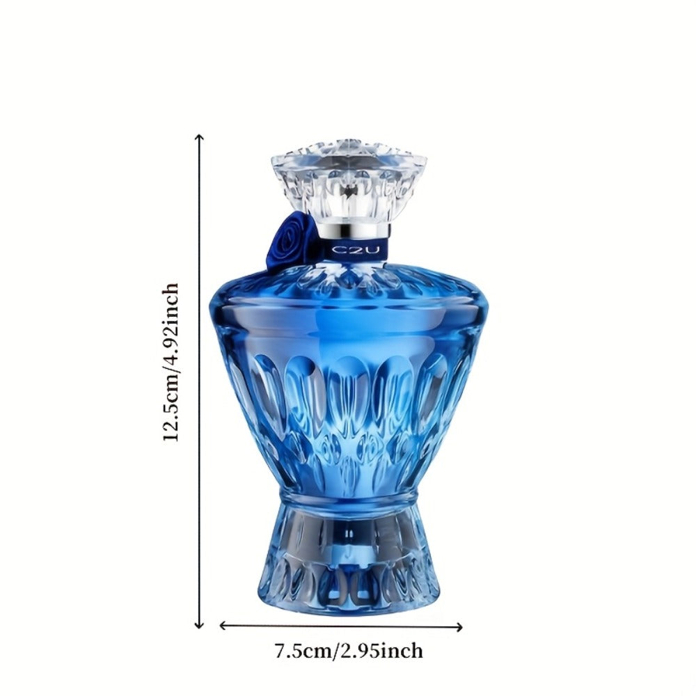 Eau de Parfum for Men 75ml in Sculpted Blue Bottle with Woody-Aromatic Source Family for Daily Wear
