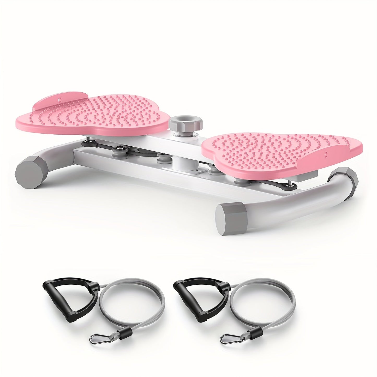 Fitness Equipment Waist Twist Platform with Figure-Eight Resistance Tubes Display and Three Colors