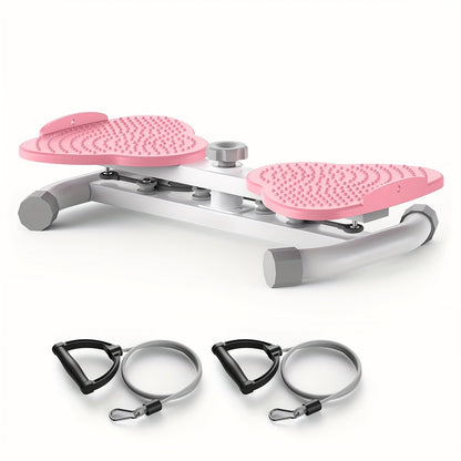 Fitness Equipment Waist Twist Platform with Figure-Eight Resistance Tubes Display and Three Colors