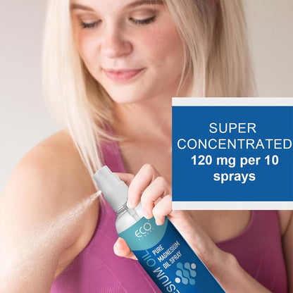 Magnesium Oil Spray for Muscle Relief & Sleep Support – Pure Transdermal Magnesium Chloride Body Spray for Leg Cramps, Restless Legs