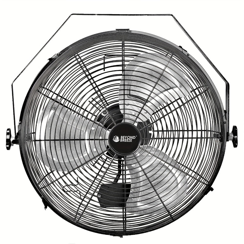 Wall Mounted Fan 18"/16" with 3 Speed Settings, Quiet Electric Fan for Home, Garage & Industrial Use