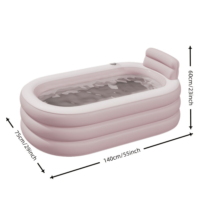 Inflatable Bathtub for Garden, Patio and Yard Use, with the Listed Configuration, for Everyday Use and Organized Storage