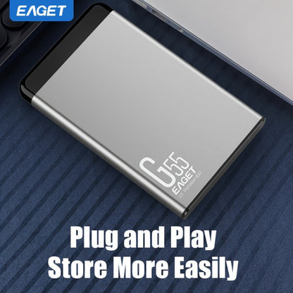 500GB Portable External Hard Drive EAGET G55 for an Everyday Personal Care Routine, with the Listed Configuration