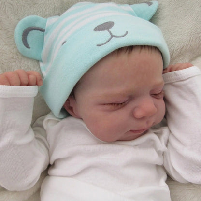 Sleeping Reborn Baby Doll 19 Inch Vinyl Body 3D Hand-Painted Skin Visible with the Listed Color, Size or Set Options for Everyday Use