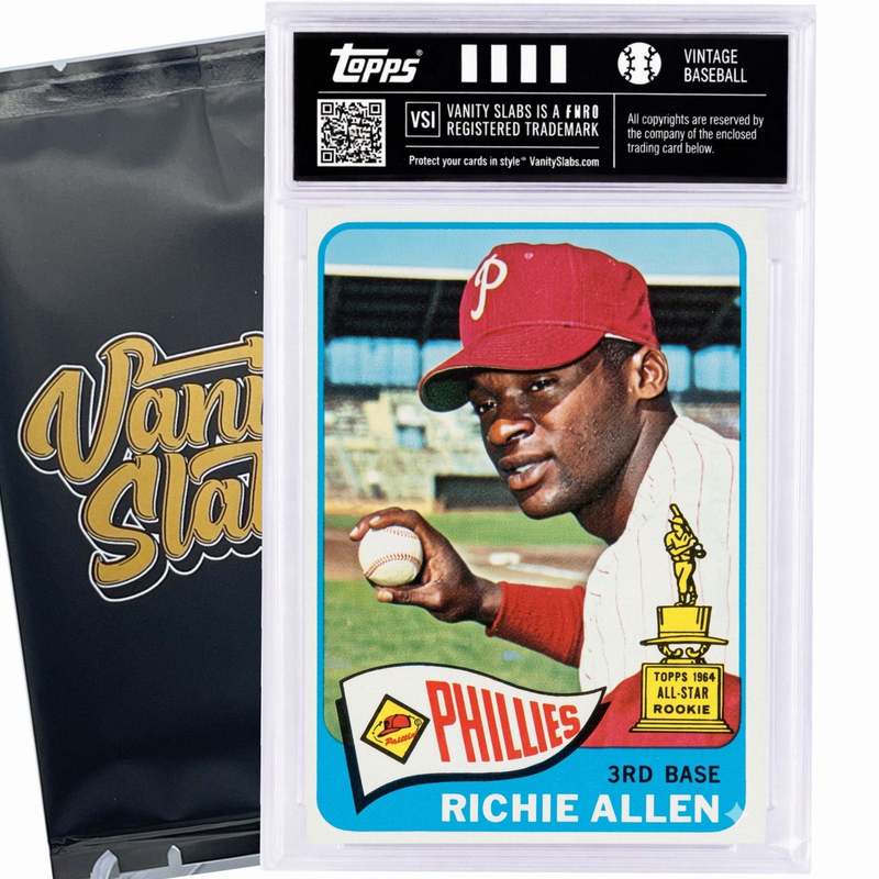 Sports Trading Cards, 1965 Topps-Labeled Baseball Mystery Vanity Slab with One Card for Display