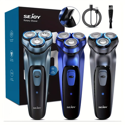Cordless Electric Razor for Men Rechargeable Fast Charging Washable Heads Face Shaver – Smooth Close Shave Portable Electric Shaving Machine