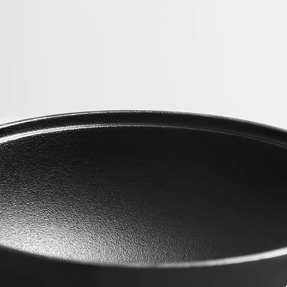 Cast Iron Wok Skillet Non-Stick Deep Stir Fry Pan with Dual Handles – Uncoated Traditional for Home Cooking, Dining and Outdoor Meals