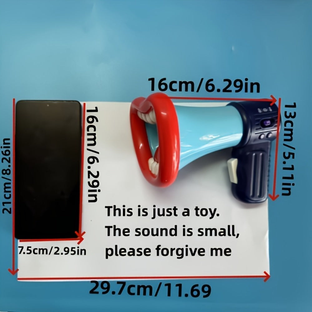 Voice Changer Megaphone Toy for Kids, Funny Big Mouth Handheld Megaphone with Multi Sound Effects