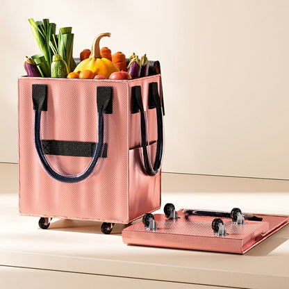 Rolling Grocery Bag with Wheels 60L Extra Large | 16 Gallon Heavy Duty Foldable Shopping Cart Waterproof | Multi-Function Travel Tote