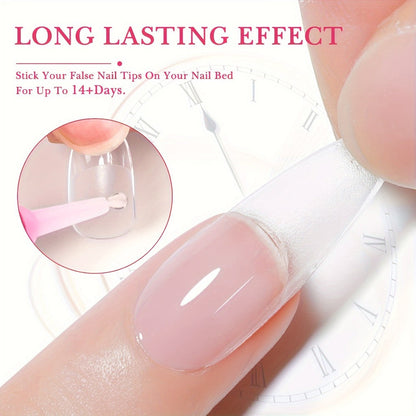 Nail Glue Set, KROFAUE 28 Precision-Tip Tubes at 2g Each for Press-On Nails, Nail Tips and Nail Art