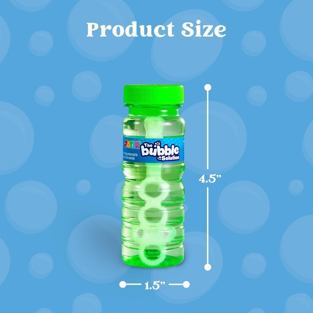 Party Favors Bubble Bottles with Wands, 4 oz Each in 6-, 12- or 24-Piece Event Packs for Celebrations