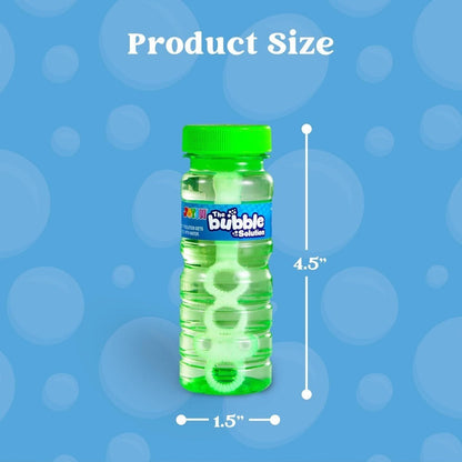 Party Favors Bubble Bottles with Wands, 4 oz Each in 6-, 12- or 24-Piece Event Packs for Celebrations