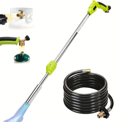 Propane Weed Torch, Flame Weeder Ice Melter Outdoor Roof Driveway for Garden, Patio and Yard Use