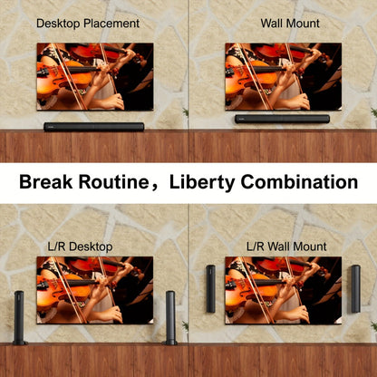 ULTIMEA 2.2-Channel 31.9-Inch Detachable TV Soundbar with ARC, Optical, AUX and USB Inputs