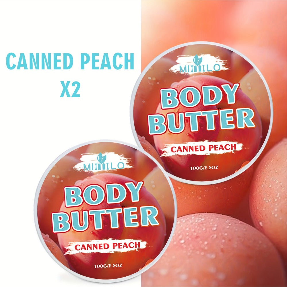 Fruity Body Glaze Set 8 Scents 100g×2 – Pineapple Coconut Strawberry Coffee Peach Doughnut Birthday Cake Non-Greasy All-Day Moisturizing