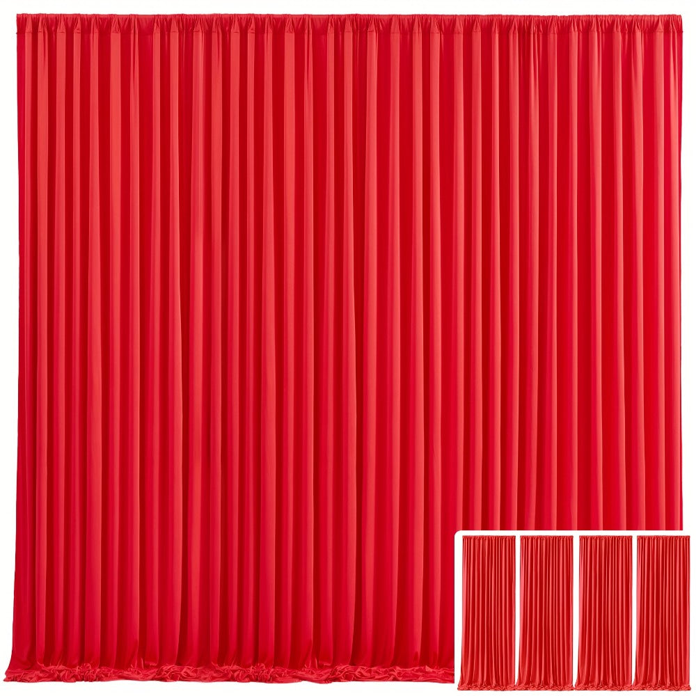 Elegant Fabric Backdrop Curtains 4pcs with Poles 59x85in Non-Transparent Wrinkle-Free Party Photo for an Everyday Personal Care Routine