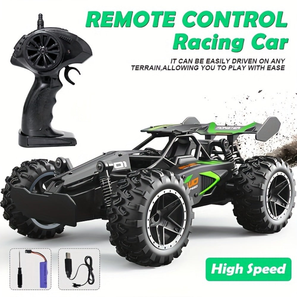 Remote Control Car, 1:18 Scale SUV with 15KM/H Source Speed, 2.4GHz Control, USB Charging and Large Tires