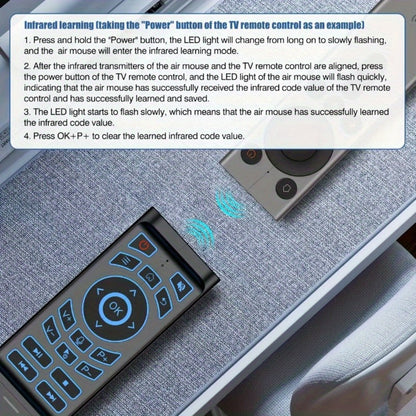 Mini Wireless Keyboard Remote Control Tri-Mode – Bluetooth & 2.4G Dual Channel, 7-Color Backlight