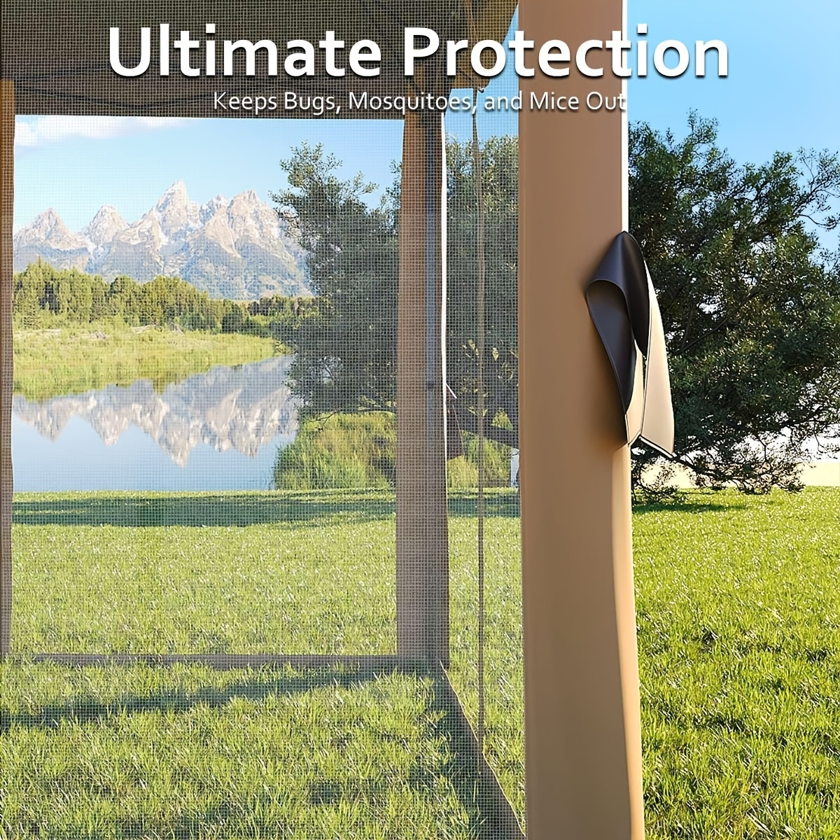 Gazebo Tent 10x10 FT Mosquito Netting Quick Setup Outdoor Canopy for Garden, Yard and Pest Management