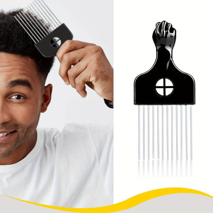 Twist Sponge and Pick Manual Hair Styling Tool Set with Double-Sided Brush and Two Comb Options