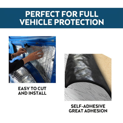 Car Sound Deadening Mat 276MIL 19sqft – 12 Sheets 20"x12" Auto Sound Dampening & Heat Insulation for Door Hood Trunk Floor Firewall