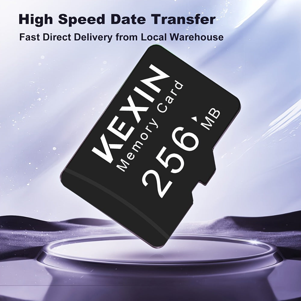 256MB Micro SD Card 10 Pack with SD Adapter, KEXIN High Speed TF Memory Cards Bulk Set for Car Audio