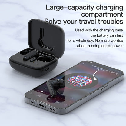 Touchscreen ANC Wireless Earbuds Full-Color Display, Noise Cancelling In-Ear with Charging Case for Sports Gaming Business
