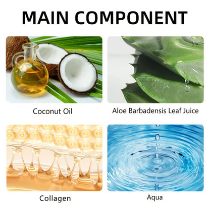 Aloe Vera Collagen Face Cream, Two Jar Set with Hyaluronic Acid and Coconut Oil for Daily Moisture