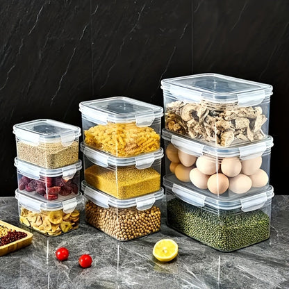 Storage Containers with Lids, Six-Piece Drain Basket Set with Two Boxes, Two Lids and Two Capacity Sizes