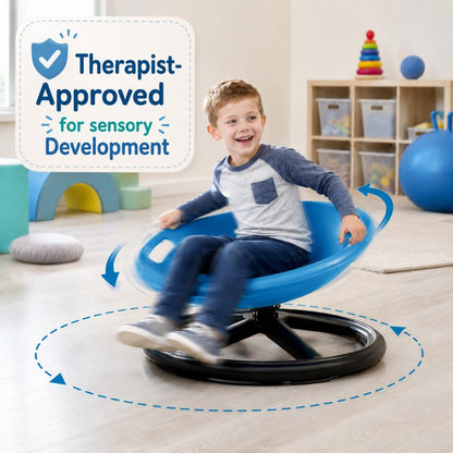 Sensory Spinning Chair for Kids, Autism & ADHD Therapy Spin Seat, Durable Plastic & Metal, Enhances Coordination & Attention