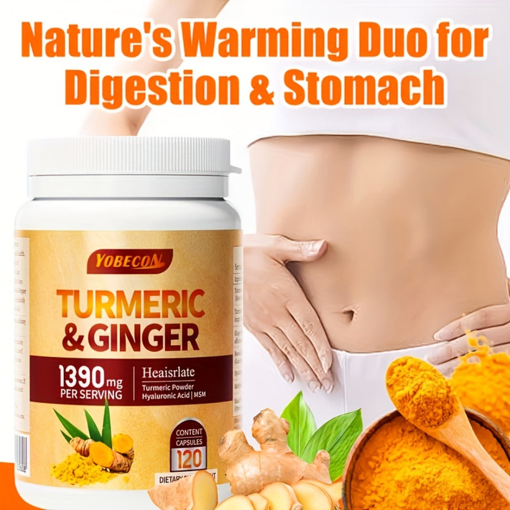 Turmeric Supplement with Black Pepper, Sports Recovery, Skin Health & Digestion Support for Women & Men