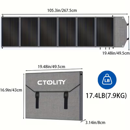 Monocrystalline High Power Solar Panel, 400W/200W/100W Portable Solar Panel, Foldable Solar Blanket