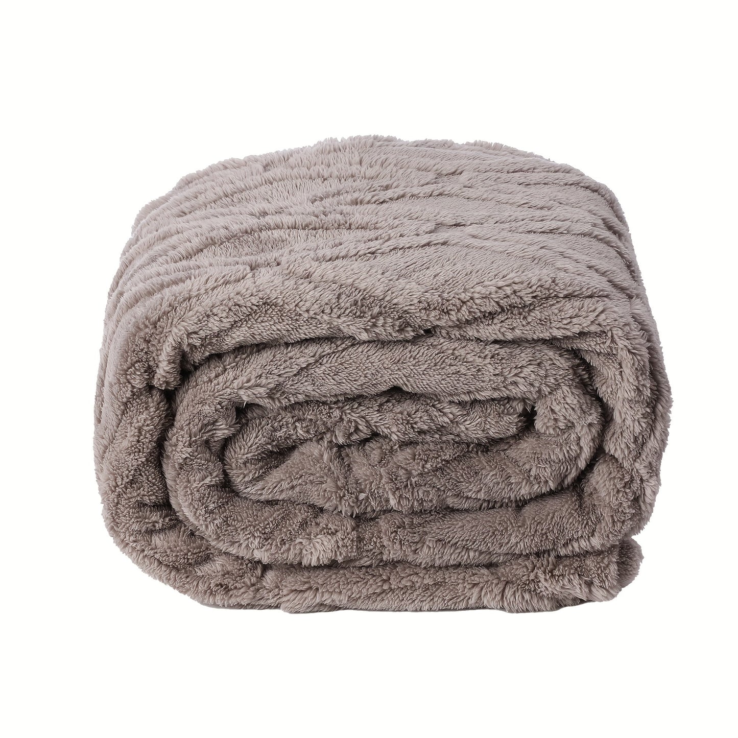 Textured Flannel Blanket in Rhinestone, Wheat-Ear, Checker and Solid Styles with Throw or Queen Options