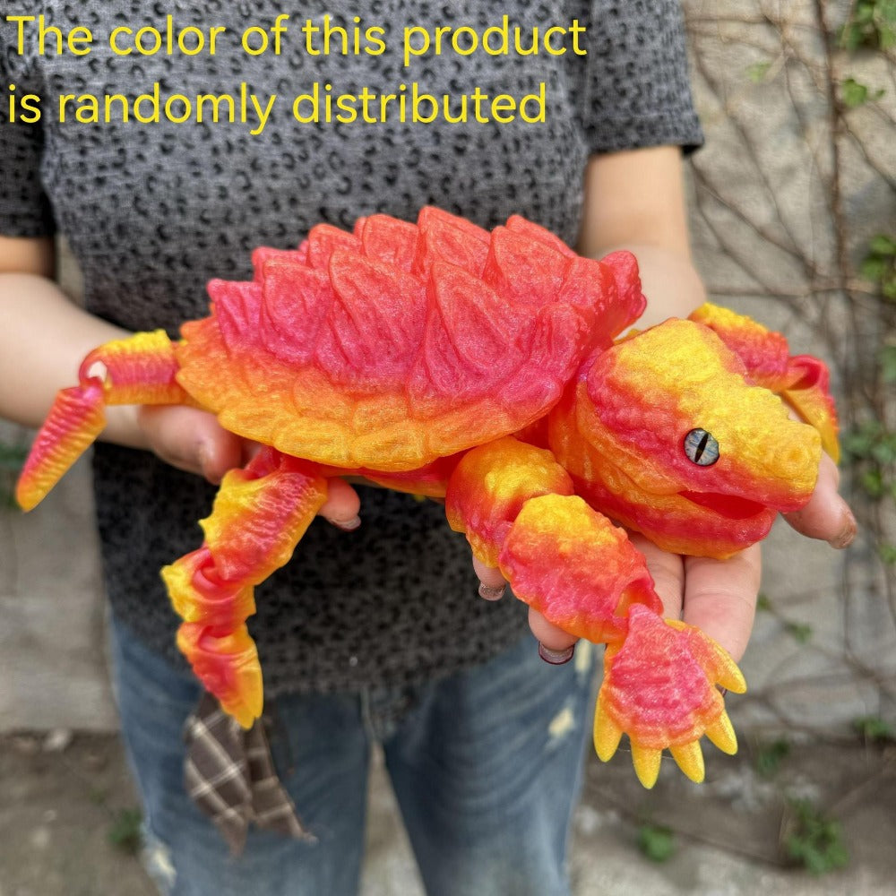 Articulated Crocodile & Turtle 3D Printed Figure, Large Flexible Movable Joints Poseable Animal Collectible