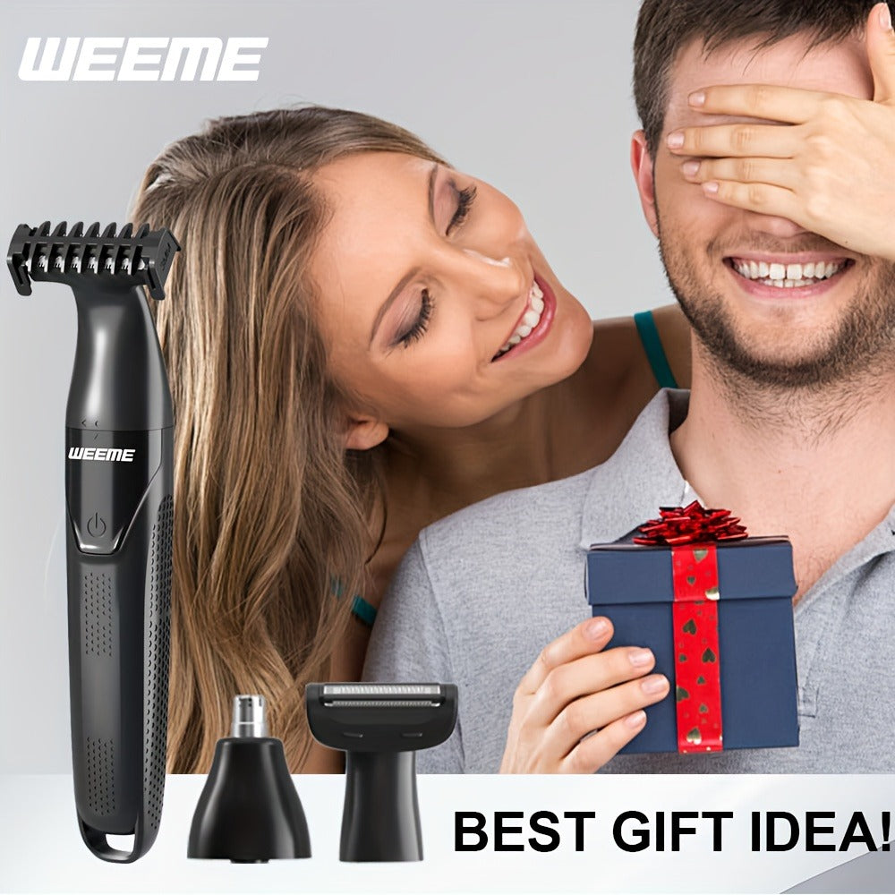 Electric Epilator & Hair Removal Device 3-in-1 for Men & Women - Shaver Trimmer for Underarms Legs Arms Bikini Line Sensitive Areas