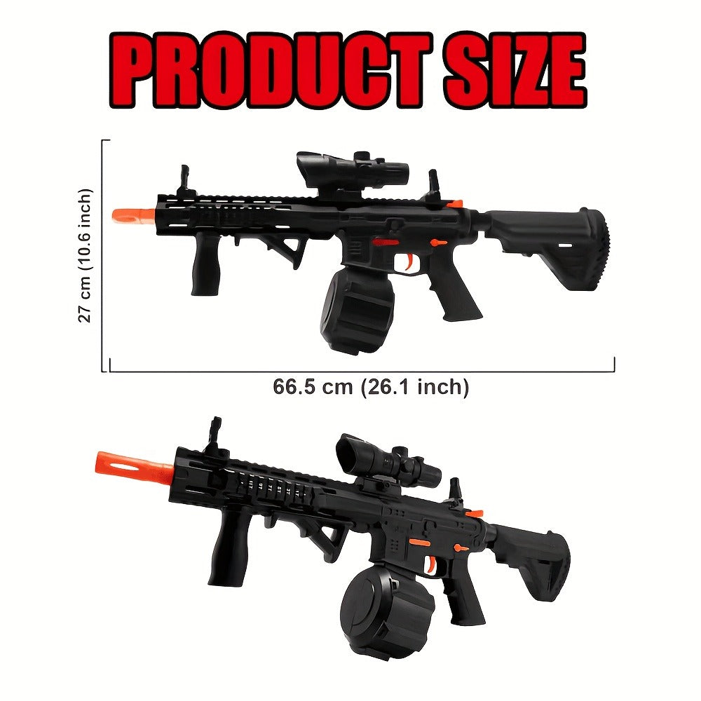 Rechargeable Electric Splash Ball Toy Gun, USB Rechargeable Outdoor Shooting Rifle for Kids Boys