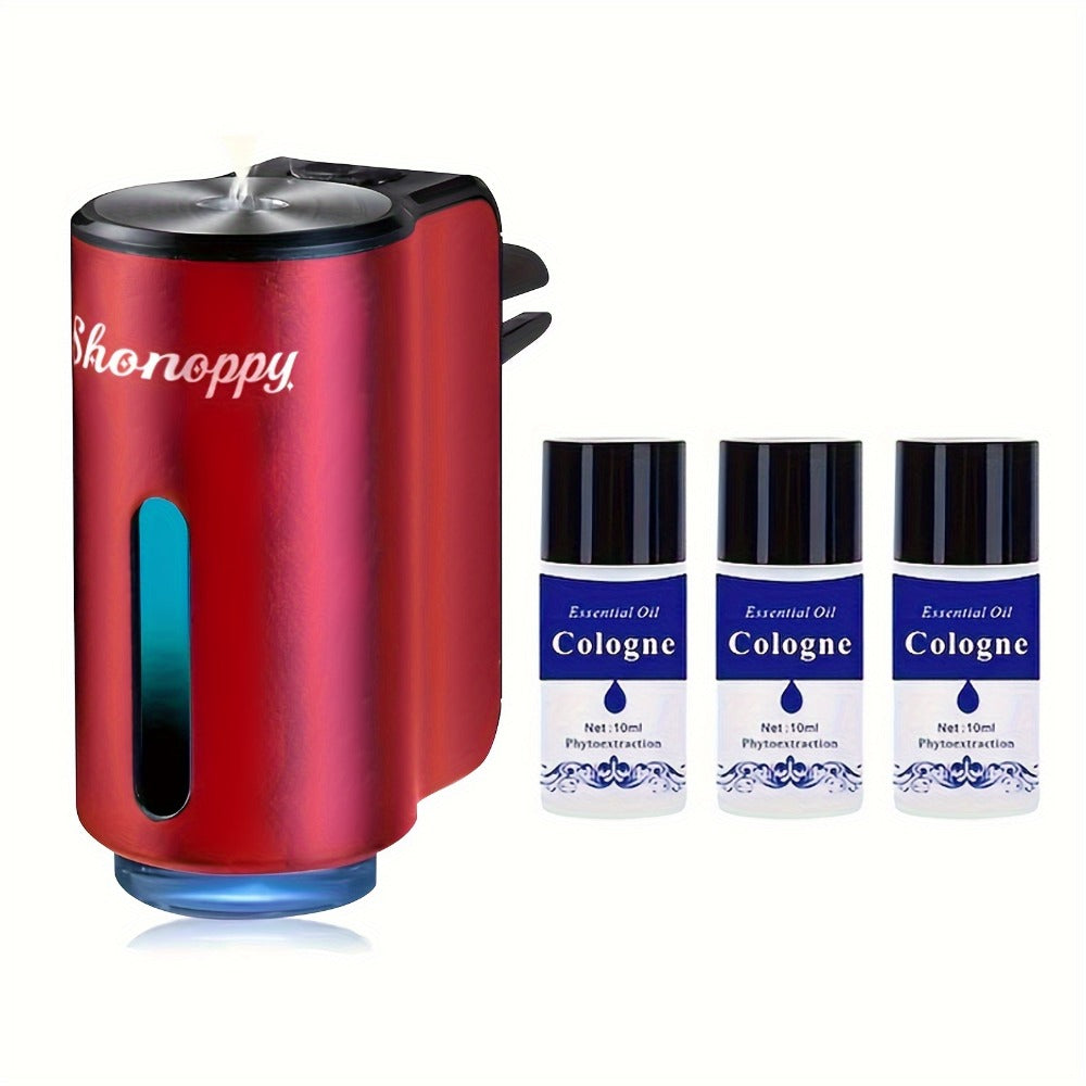 Car Air Freshener Diffuser USB Aromatherapy Humidifier with 3 6 10 Bottles Essential Oils for Entryways, Bedrooms and Living Spaces