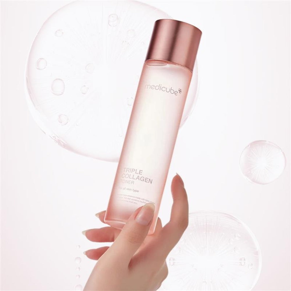 Collagen Face Toner 140ml Triple Collagen Deep Hydration Plumping Toner with Hyaluronic Acid for Bath Time, Home Spa and Personal Care