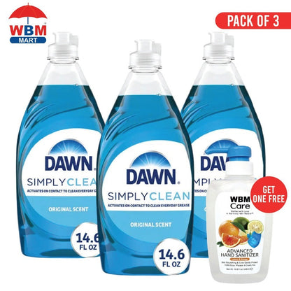Dawn Ultra Dish Soap Liquid Dishwashing Detergent 14.6oz, Original Scent, Concentrated Grease-Cutting Formula